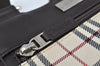 Authentic BURBERRY Nova Check Shoulder Cross Body Bag Canvas Leather Beige L0254