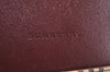 Authentic BURBERRY Nova Check Shoulder Cross Body Bag Canvas Beige Red L0255