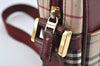 Authentic BURBERRY Nova Check Shoulder Cross Body Bag Canvas Beige Red L0255