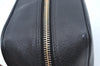 Authentic CHANEL Caviar Skin CC Logo Cosmetic Pouch Purse Black L0257