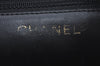 Authentic CHANEL Caviar Skin CC Logo Cosmetic Pouch Purse Black L0257