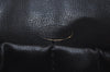 Authentic CHANEL Caviar Skin CC Logo Cosmetic Pouch Purse Black L0257