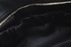 Authentic CHANEL Caviar Skin CC Logo Cosmetic Pouch Purse Black L0257