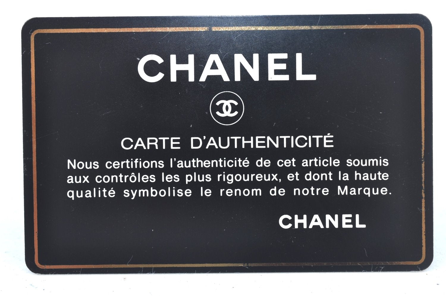 Authentic CHANEL Caviar Skin CC Logo Cosmetic Pouch Purse Black L0257