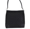 Authentic GUCCI Shoulder Bag GG Canvas Leather Black L0260