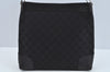 Authentic GUCCI Shoulder Bag GG Canvas Leather Black L0260