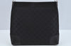 Authentic GUCCI Shoulder Bag GG Canvas Leather Black L0260