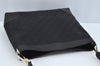 Authentic GUCCI Shoulder Bag GG Canvas Leather Black L0260