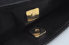 Authentic GUCCI Shoulder Bag GG Canvas Leather Black L0260