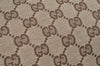Authentic GUCCI Shoulder Bag GG Canvas Leather Brown L0263