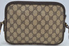 Authentic GUCCI GG Shoulder Cross Body Bag PVC Leather Brown L0265