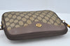 Authentic GUCCI GG Shoulder Cross Body Bag PVC Leather Brown L0265