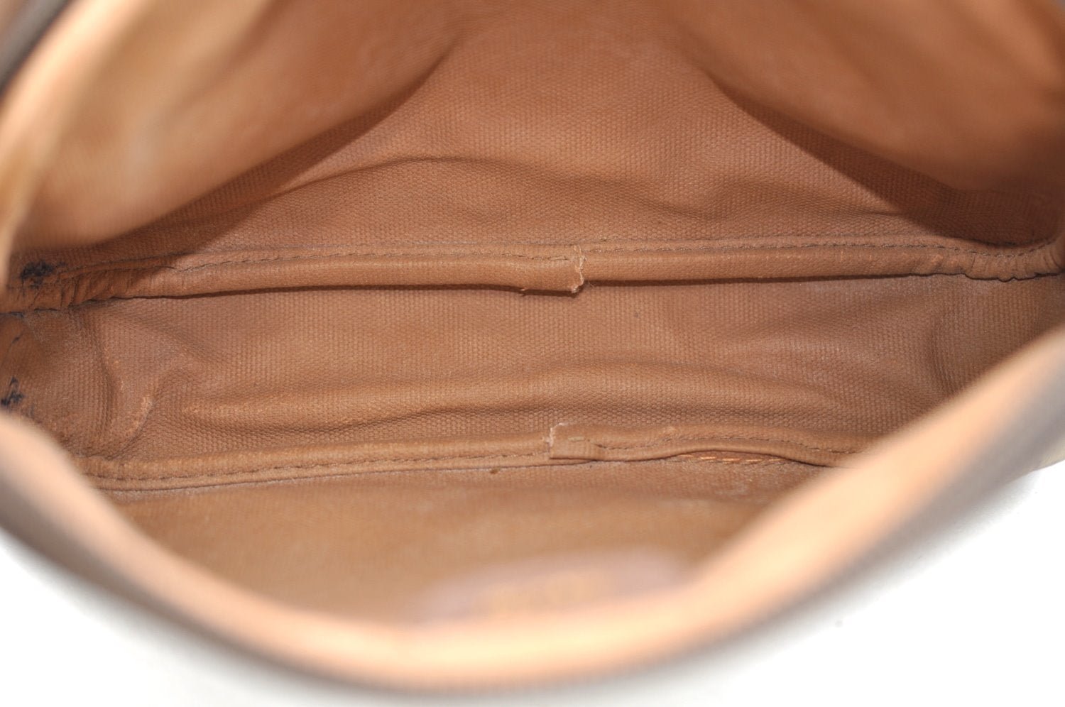 Authentic GUCCI GG Shoulder Cross Body Bag PVC Leather Brown L0265