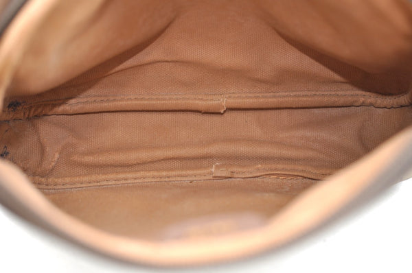 Authentic GUCCI GG Shoulder Cross Body Bag PVC Leather Brown L0265