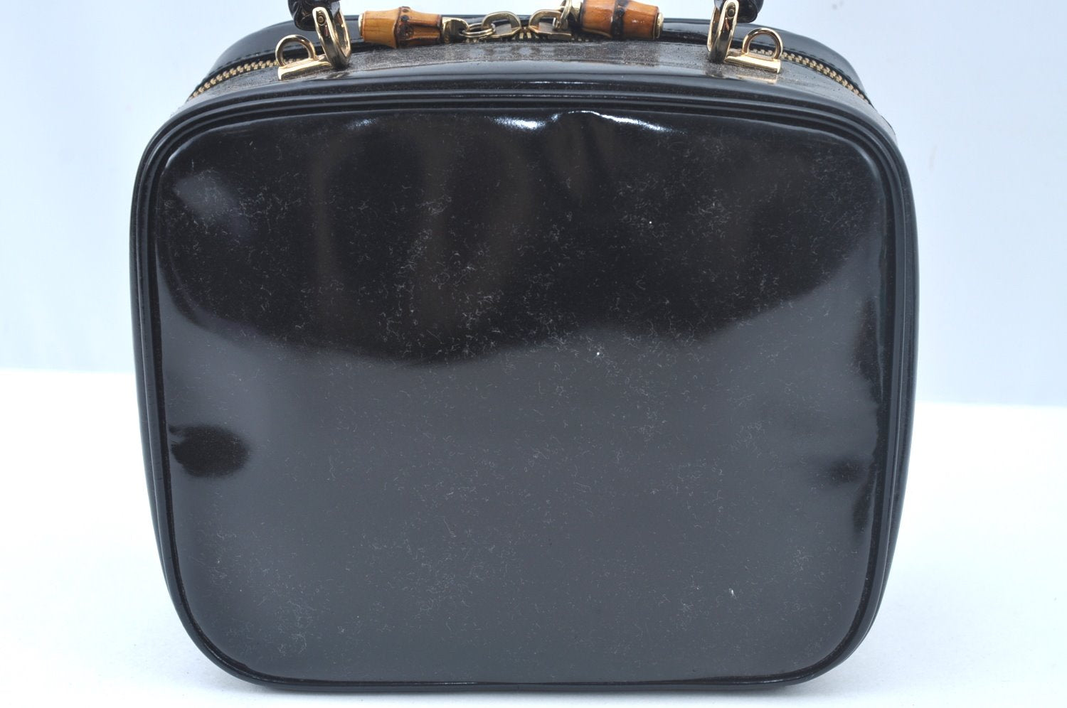 Authentic GUCCI Bamboo 2way Hand Shoulder Bag Leather Black Junk L0266