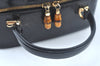 Authentic GUCCI Bamboo 2way Hand Shoulder Bag Leather Black Junk L0266