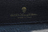 Authentic GUCCI Sherry Line Shoulder Cross Bag Leather Navy Blue L0272