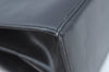 Authentic Salvatore Ferragamo Gancini Leather 2 Way Shoulder Hand Bag Black L0274