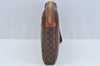 Authentic CELINE Macadam Blason Pattern Clutch Hand Bag PVC Leather Brown L0275