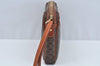 Authentic CELINE Macadam Blason Pattern Clutch Hand Bag PVC Leather Brown L0275