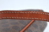 Authentic CELINE Macadam Blason Pattern Clutch Hand Bag PVC Leather Brown L0275