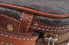 Authentic CELINE Macadam Blason Pattern Clutch Hand Bag PVC Leather Brown L0275