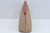 Authentic CELINE Macadam Blason Pattern Clutch Hand Bag PVC Leather Brown L0276