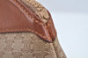 Authentic CELINE Macadam Blason Pattern Clutch Hand Bag PVC Leather Brown L0276