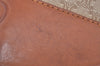 Authentic CELINE Macadam Blason Pattern Clutch Hand Bag PVC Leather Brown L0276