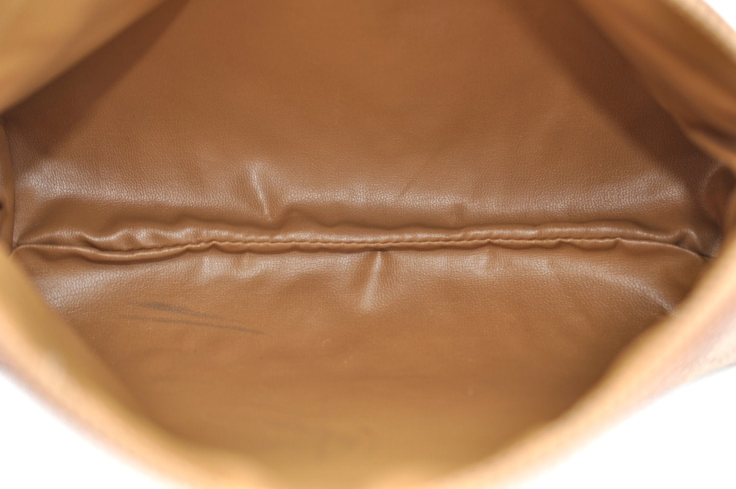 Authentic CELINE Macadam Blason Pattern Clutch Hand Bag PVC Leather Brown L0276
