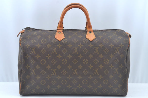 Authentic Louis Vuitton Monogram Speedy 40 Hand Boston Bag Old Model LV L0277