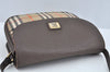 Auth BURBERRY Nova Check Shoulder Cross Body Bag Canvas Leather Beige L0278