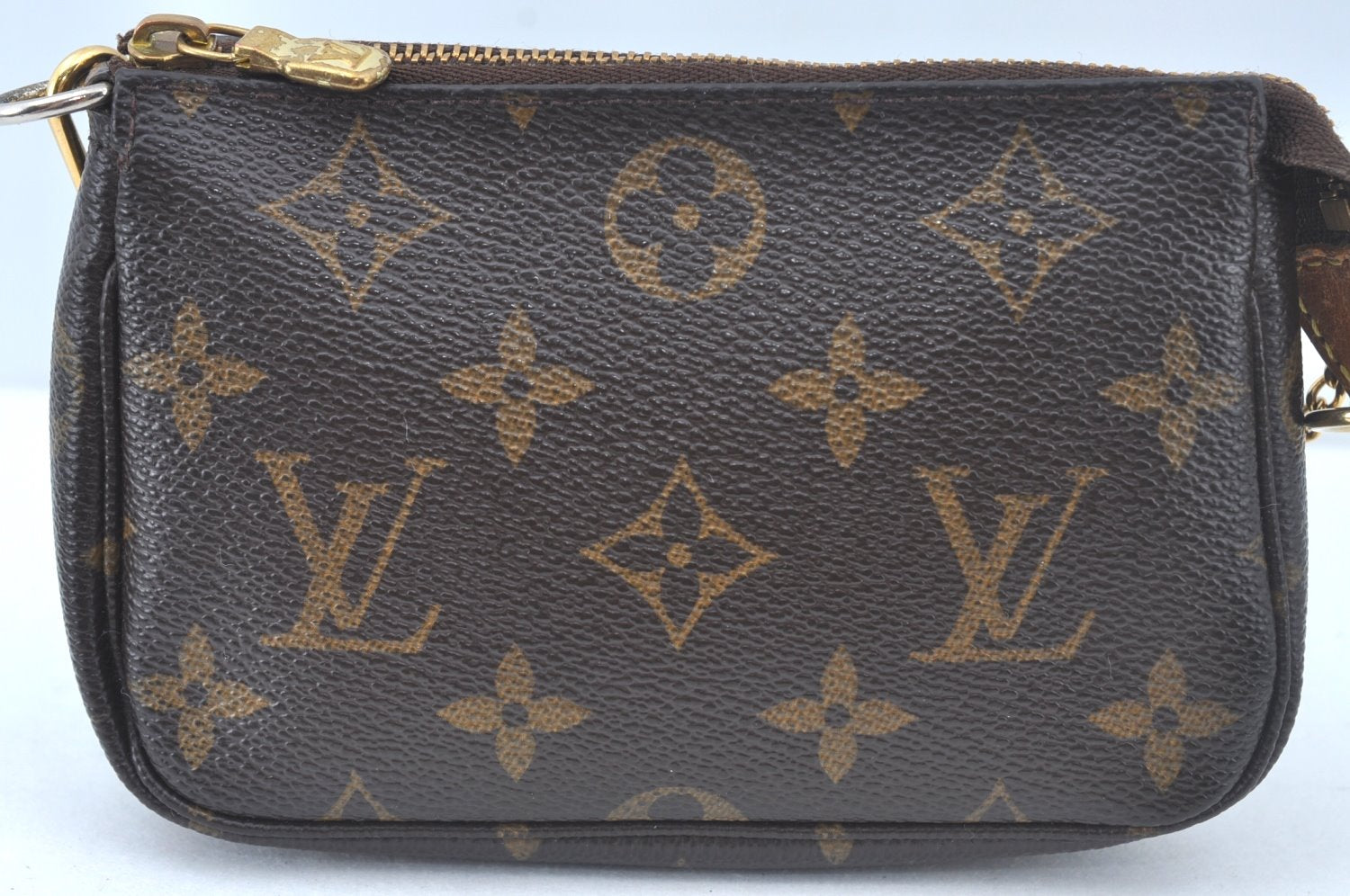 Authentic Louis Vuitton Monogram Mini Pochette Accessoires Pouch M58009 LV L0281