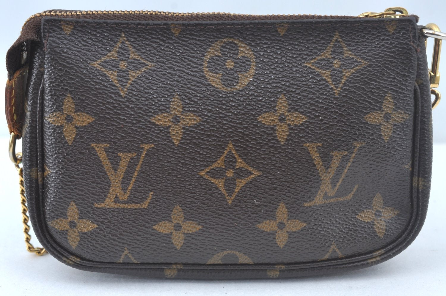 Authentic Louis Vuitton Monogram Mini Pochette Accessoires Pouch M58009 LV L0281