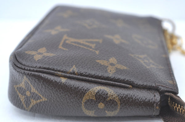 Authentic Louis Vuitton Monogram Mini Pochette Accessoires Pouch M58009 LV L0281