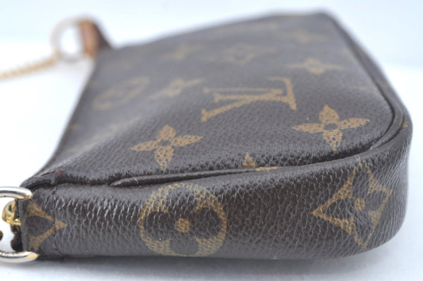 Authentic Louis Vuitton Monogram Mini Pochette Accessoires Pouch M58009 LV L0281