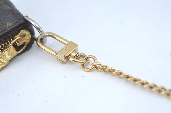 Authentic Louis Vuitton Monogram Mini Pochette Accessoires Pouch M58009 LV L0281