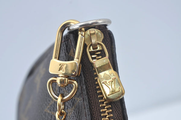 Authentic Louis Vuitton Monogram Mini Pochette Accessoires Pouch M58009 LV L0281