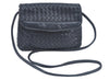 Auth BOTTEGA VENETA Intrecciato Leather Shoulder Cross Body Bag Black Junk L0284