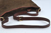 Authentic BOTTEGA VENETA Velour Leather Shoulder Cross Body Bag Brown L0285