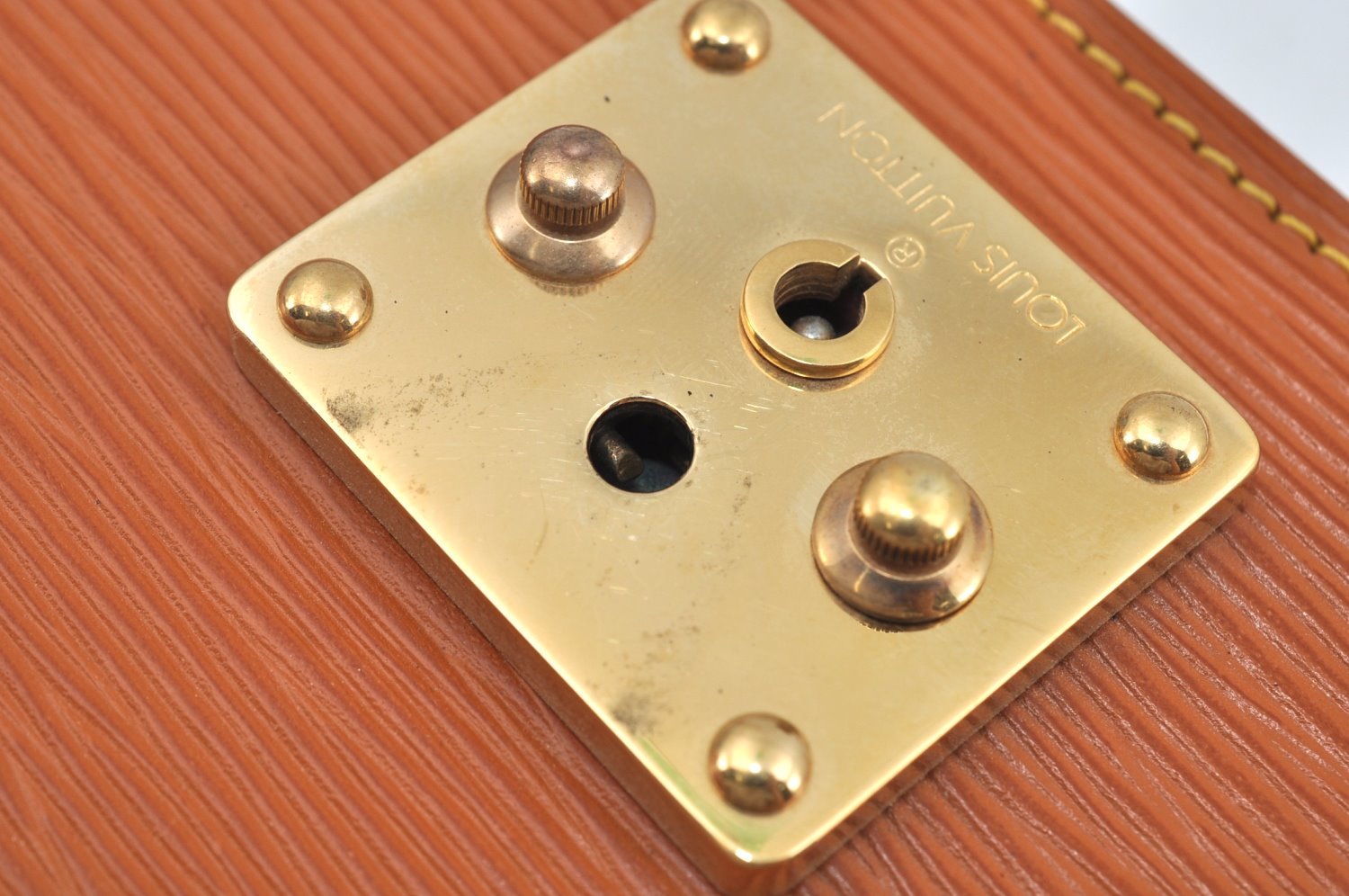 Auth Louis Vuitton Epi Pochette Sellier Dragonne Clutch Bag M52618 Brown L0286