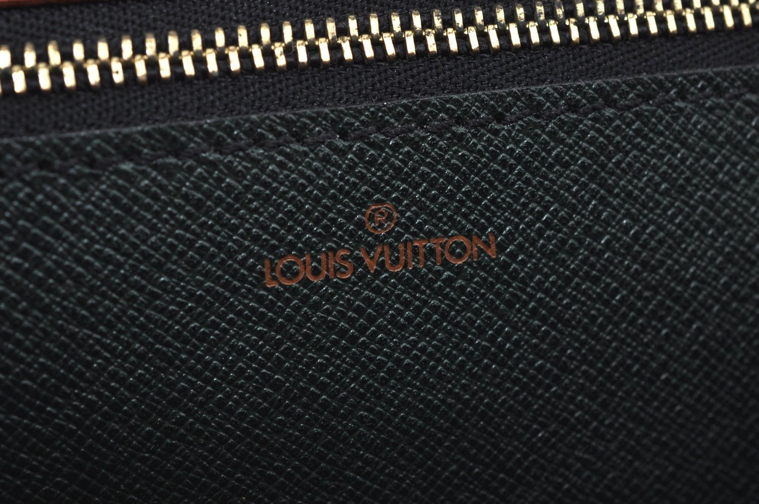 Auth Louis Vuitton Epi Pochette Sellier Dragonne Clutch Bag M52618 Brown L0286