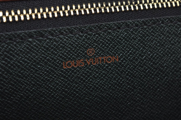 Auth Louis Vuitton Epi Pochette Sellier Dragonne Clutch Bag M52618 Brown L0286