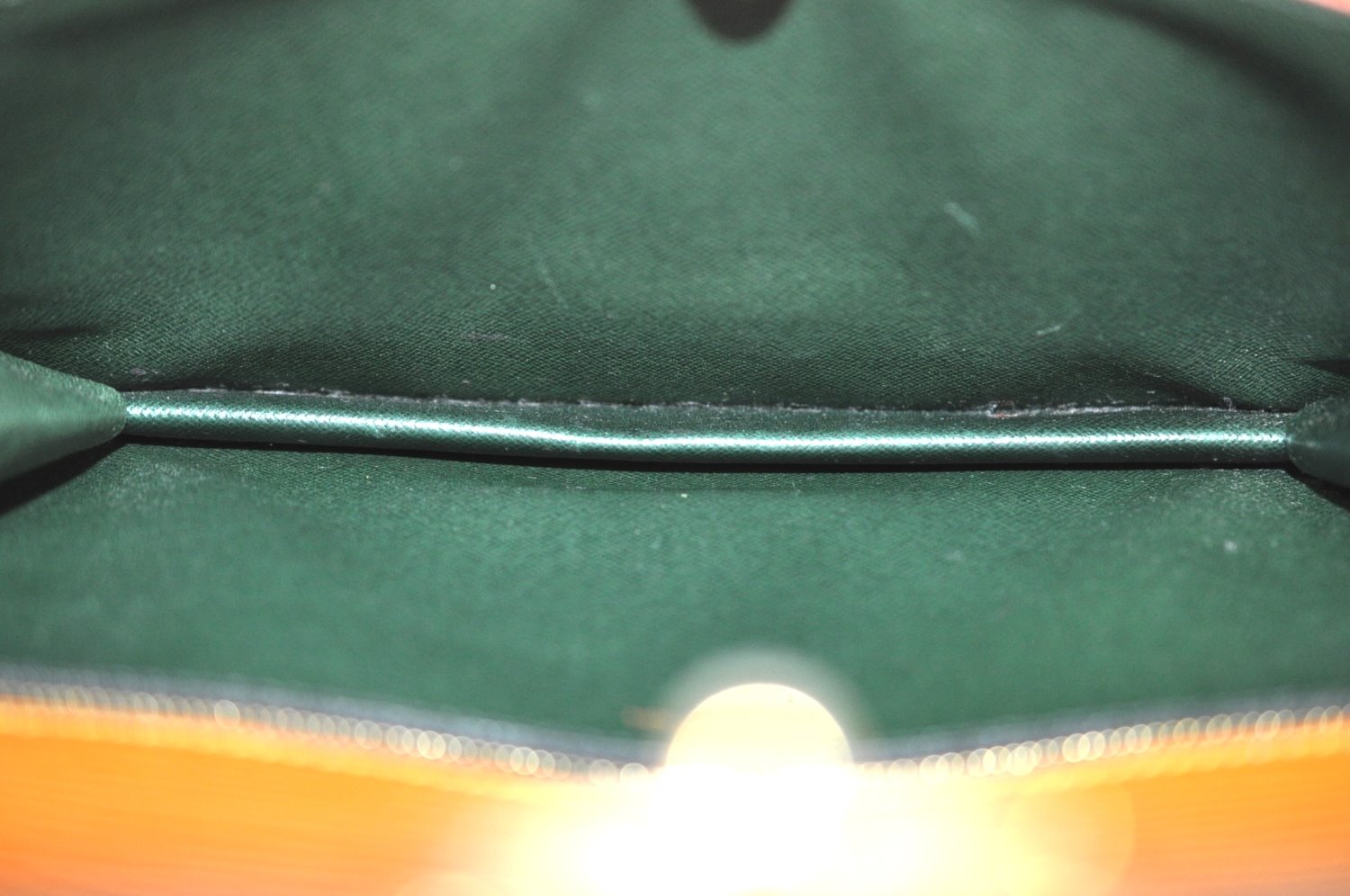 Auth Louis Vuitton Epi Pochette Sellier Dragonne Clutch Bag M52618 Brown L0286