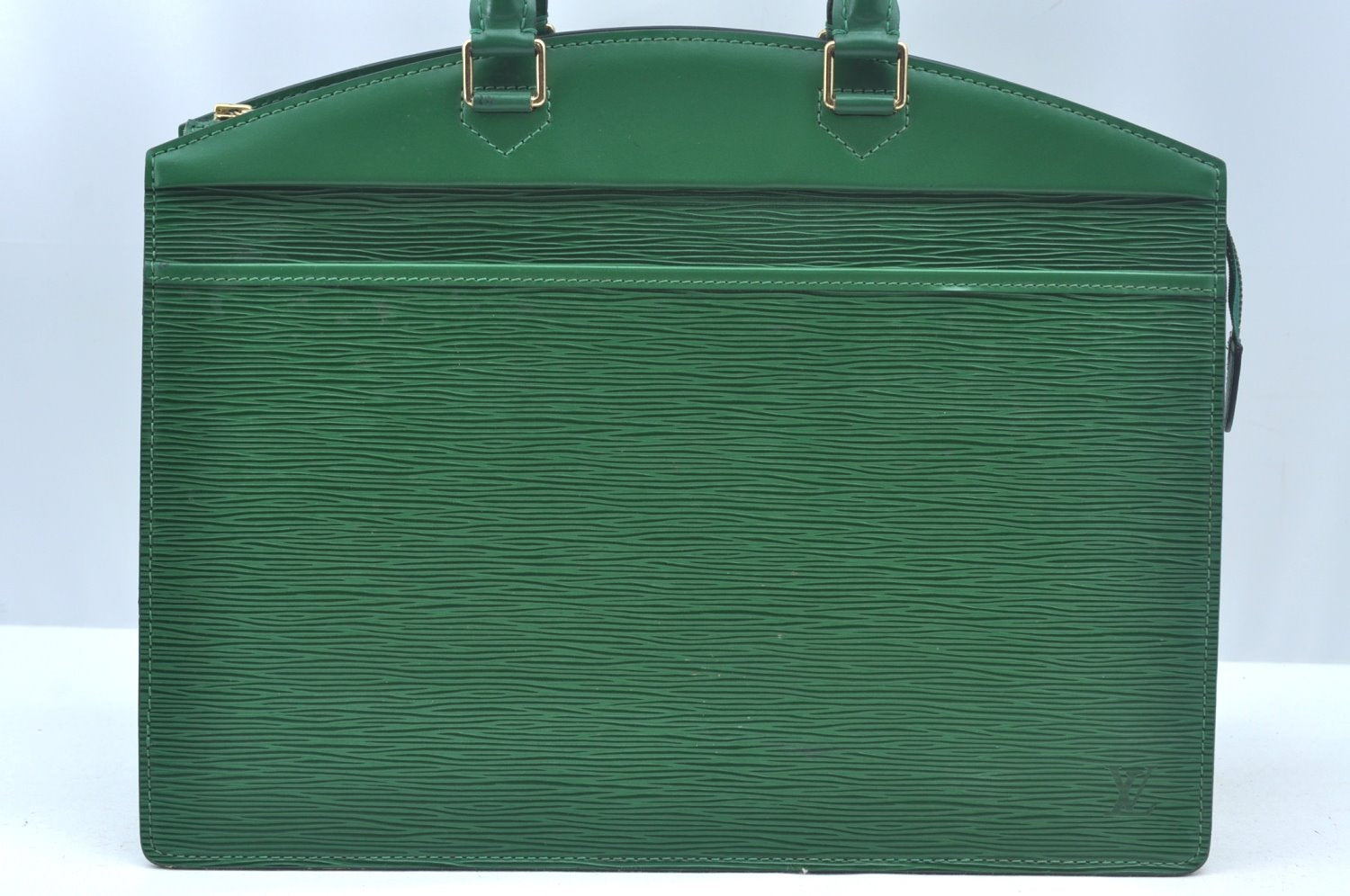 Authentic Louis Vuitton Epi Riviera Hand Bag Green M48184 LV Junk L0287