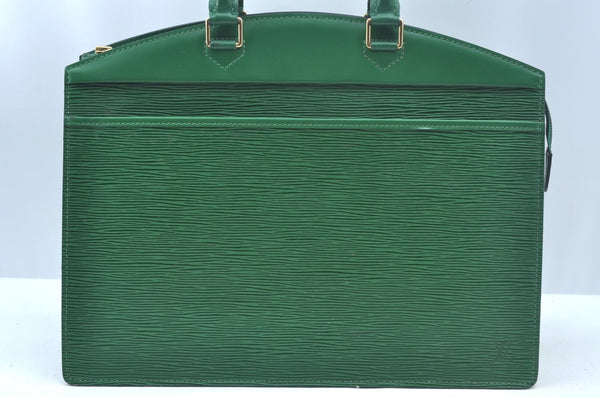 Authentic Louis Vuitton Epi Riviera Hand Bag Green M48184 LV Junk L0287