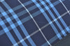 Authentic BURBERRY Check Hand Bag Nylon Leather Blue Navy L0289