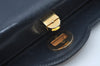 Authentic GUCCI Shoulder Hand Bag Leather Navy Blue L0290