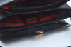 Authentic GUCCI Shoulder Hand Bag Leather Navy Blue L0290