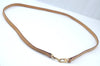 Authentic Louis Vuitton Leather Shoulder Strap 48" Beige LV L0293